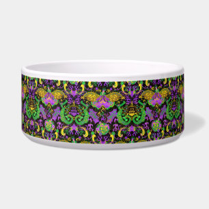 Écuelle Mardi Gras Couleurs Damask Dragon, Papillon, Serpe
