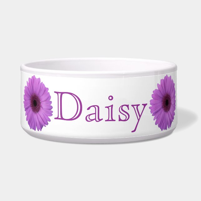 Écuelle Marguerite de Gerbera de lavande (Devant)