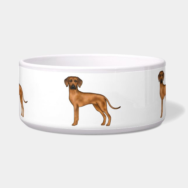 Écuelle Marron Rhodesian Ridgeback Lion Africain Design de (Devant)