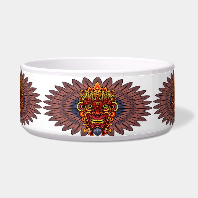 Écuelle Masque rituel du roi guerrier tribal (Devant)