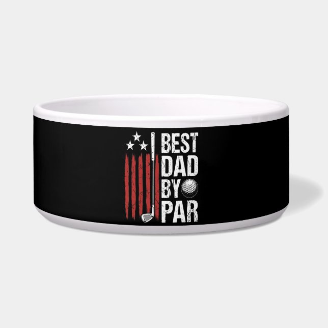 Écuelle Meilleur Papa Par Humour Golf (Devant)