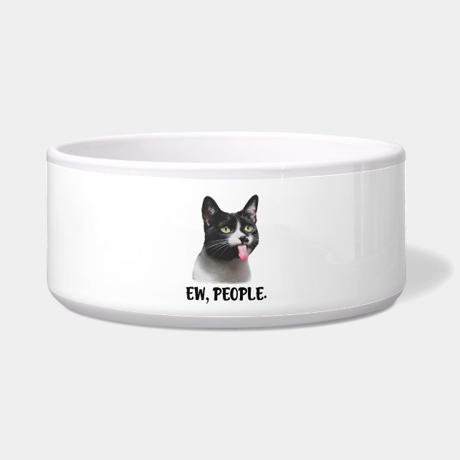Écuelle Meme de chat mignon Ew People (Devant)