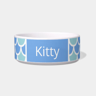 Écuelle Mermaid Scales Kitty Nom du chat Bowl