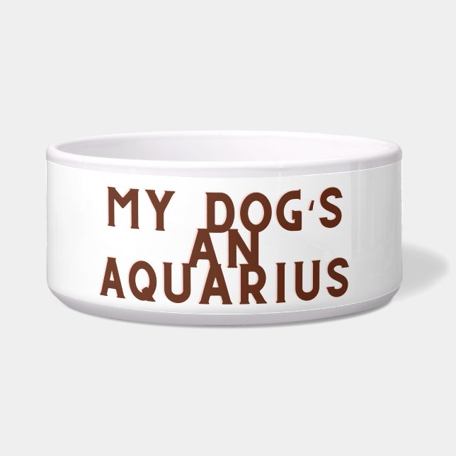 Écuelle Mes chiens et Aquarius (Devant)