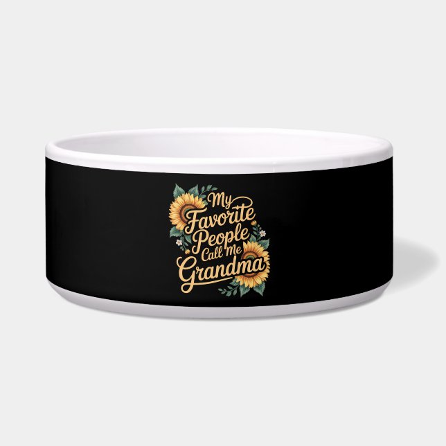 Écuelle Mes personnes préférées m'appellent grand-mère pou (Devant)