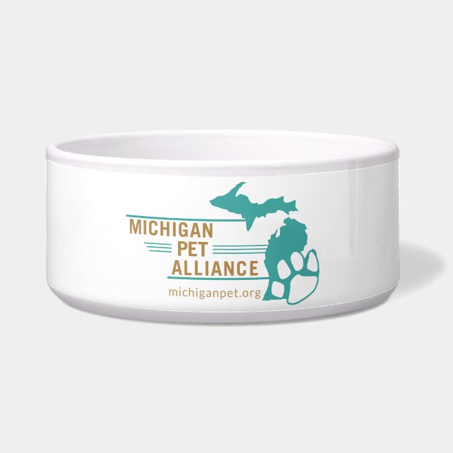 Écuelle Michigan Pet Alliance Ceramic Pet Bowl (Devant)
