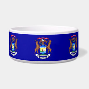 Écuelle Michigan State Flag Pet Bowl