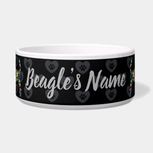 Écuelle Mignon Amour Mon Beagle Dessin Floral
