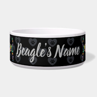 Écuelle Mignon Amour Mon Beagle Dessin Floral
