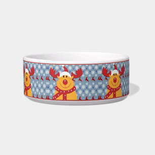 Écuelle Mignonne drôle Noël Chien renne Oreilles Chien Cha