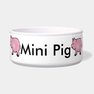 Écuelle Mini porc rose personnalisé
