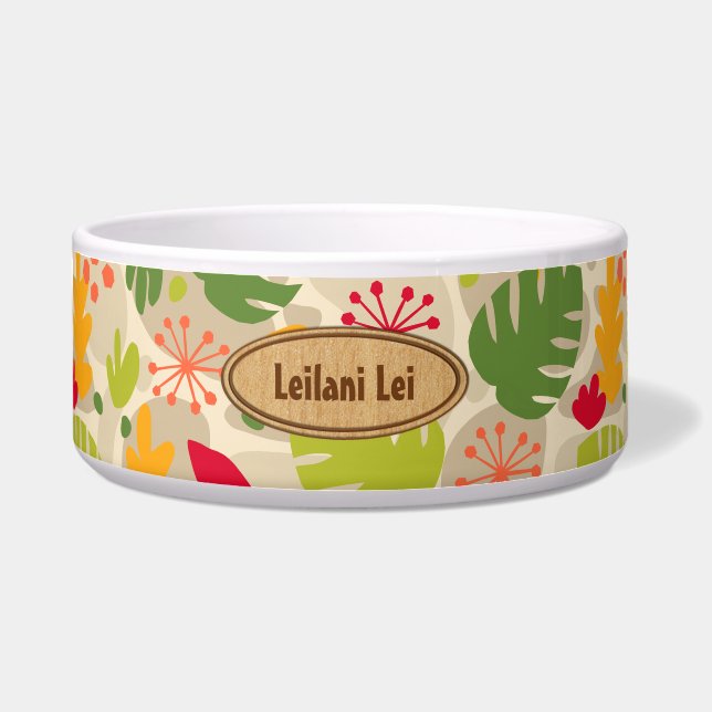 Écuelle Mod Monstera Feuille Abstraite Hawaii Tropical - C (Devant)