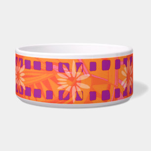 Écuelle Modèle de tricot rayé côtelé floral MAZ 245