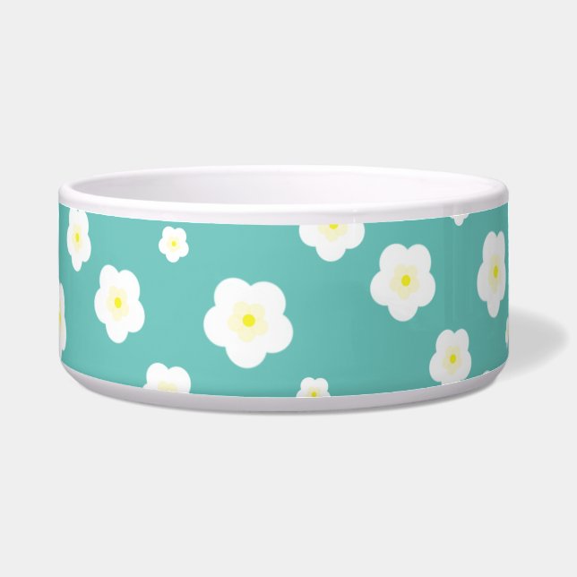 Écuelle Moderne Spring aqua dégradé de la flore violette m (Devant)