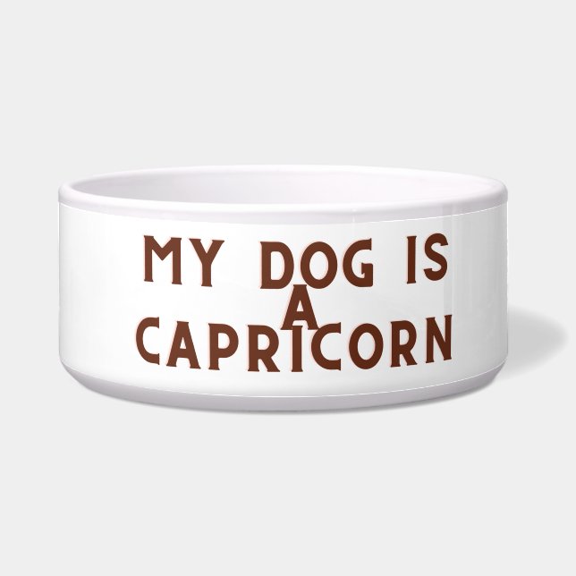 Écuelle Mon chien est un Capricorne (Devant)