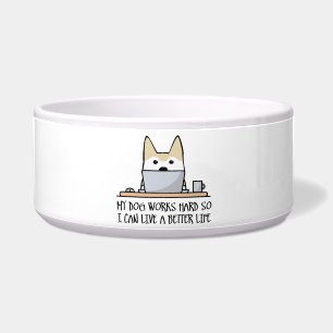 Écuelle Mon chien travaille dur