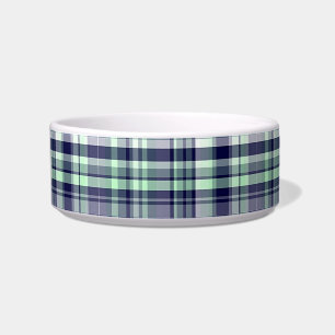 Écuelle Monnaie, Bleu Marine, Blancs Preppy Madras Plaid