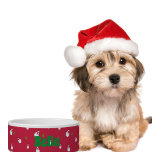 Écuelle Monogram Christmas Snowman Dog Bowl<br><div class="desc">Faites de vos amis en peluche préférés Noël complet avec une nourriture de Noël personnalisée mignonne ou bol d'eau.</div>