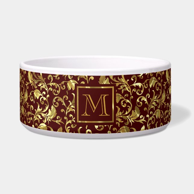Écuelle Monogramme Brown foncé et Vintage doré (Devant)