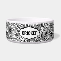 Monogramme Motif Paisley noir et blanc