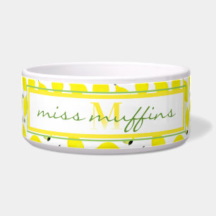 Écuelle Monogramme ombre + citron jaune + vert + animal de