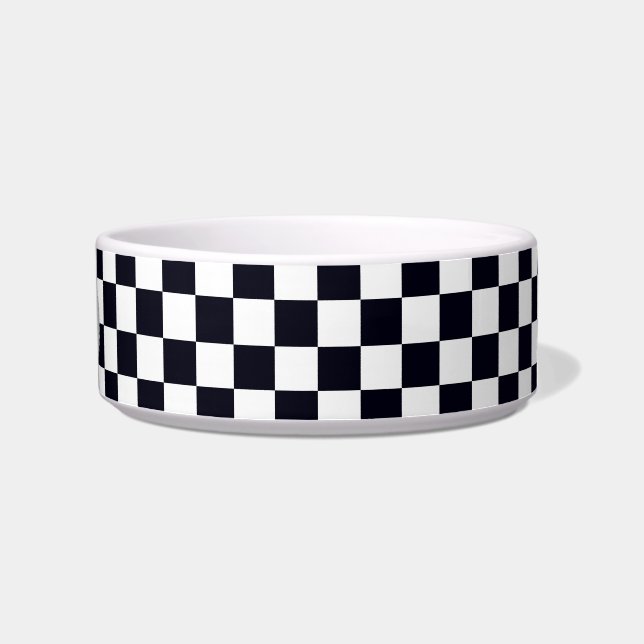 Écuelle Motif à carreaux noir et blanc (Droite)