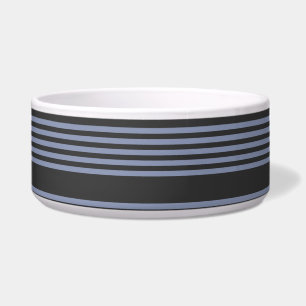 Écuelle Motif à cinq bandes bleu-gris et charbon