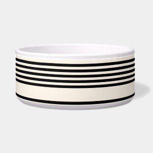 Écuelle Motif à cinq bandes noir et beige