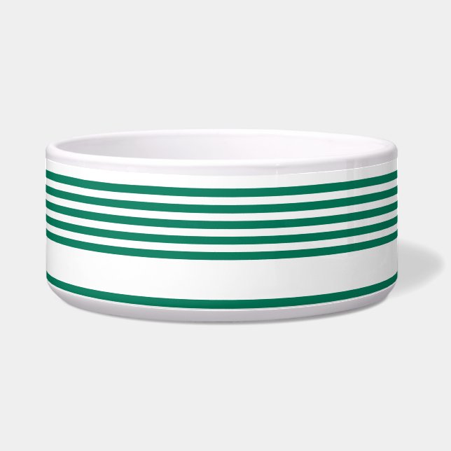 Écuelle Motif à cinq bandes vert et blanc de la forêt (Devant)
