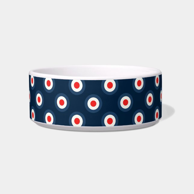 Écuelle Motif à points Polka - bleu rouge blanc (Gauche)