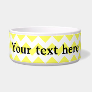Écuelle Motif à rayures de chevron jaune