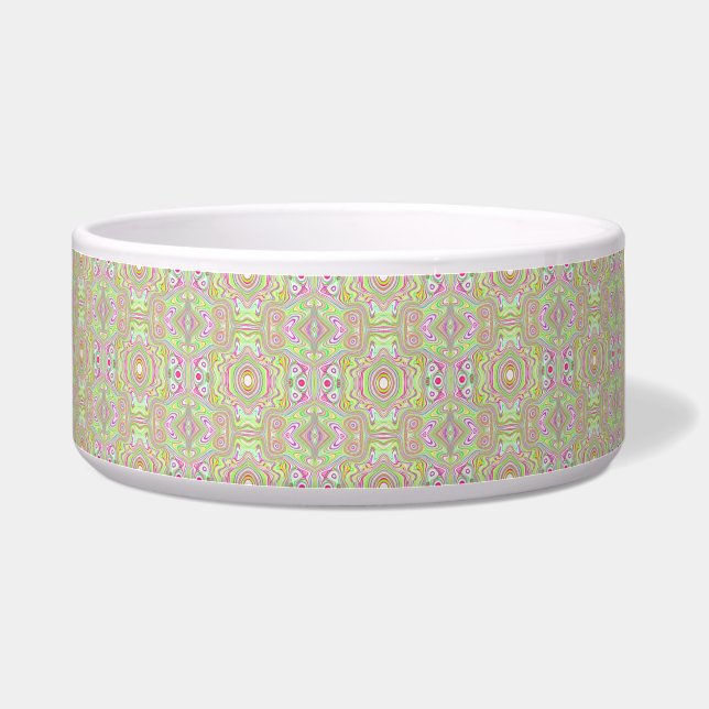 Écuelle Motif Abstrait Trippy Retro Rose et Lime Green (Droite)