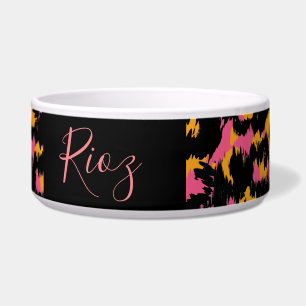 Écuelle Motif animal rose Nom noir