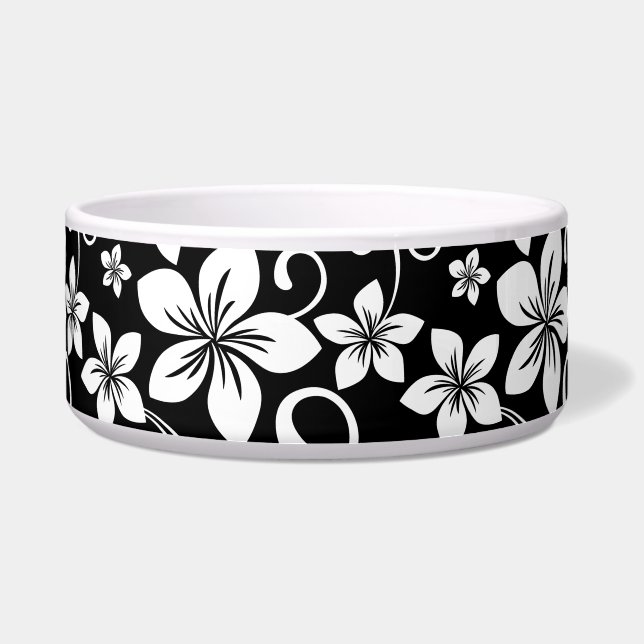 ÉCUELLE MOTIF BLUE HAWAII EN NOIR (Devant)