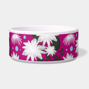 Écuelle Motif botanique élégant à fleurs blanches