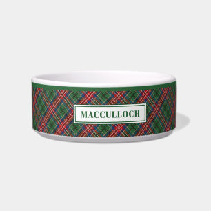 Écuelle Motif carreaux tartan personnalisé du clan MacCull