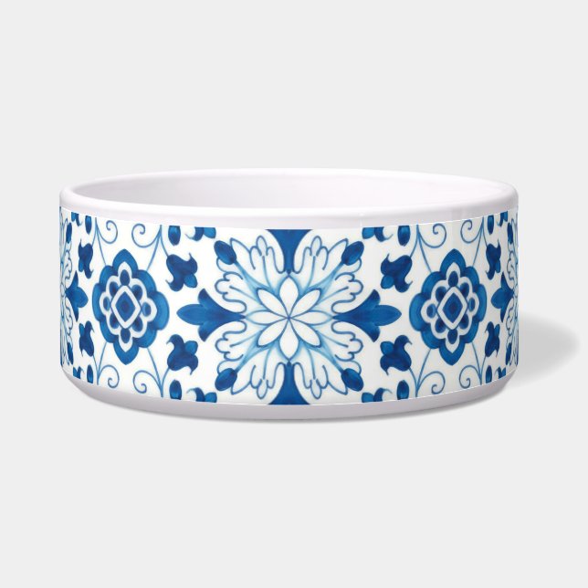 Écuelle Motif carrelage vintage portugais bleu azulejos (Devant)