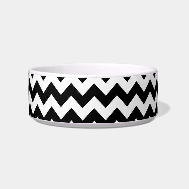 Écuelle Motif Chevron noir et blanc (Gauche)