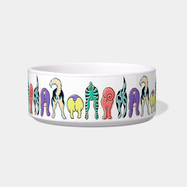 Écuelle Motif coloré des boutons de chien (Devant)