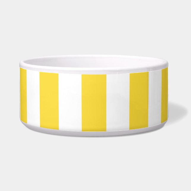 Écuelle Motif de bandes XL jaune ananas (Devant)
