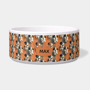 Écuelle Motif de chien de dessin animé sur orange - Person