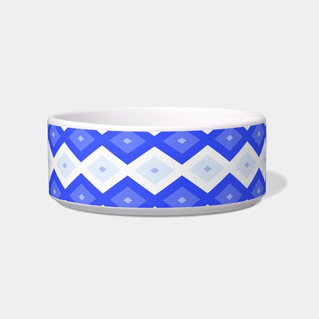 Écuelle Motif de diamant bleu royal (Devant)
