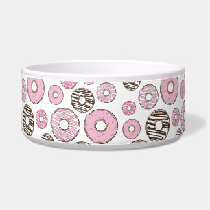 Écuelle Motif De Donuts, Donuts Roses, Donuts Blancs