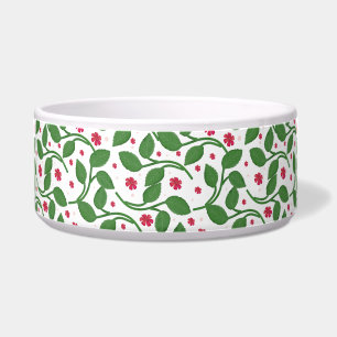 Écuelle Motif de feuille florale rouge, sans couture botan