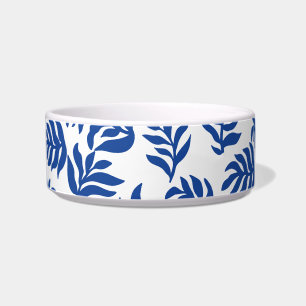 Écuelle Motif de feuilles botaniques bleues modernes pour