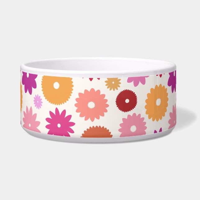 Écuelle Motif de fleurs colorées (Devant)