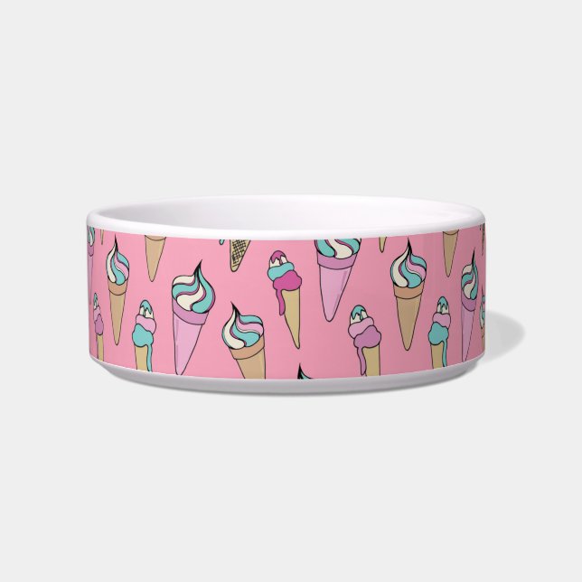 Écuelle Motif de glace rose (Devant)