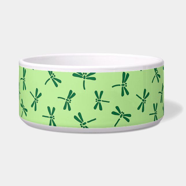 Écuelle Motif de libellule japonaise, vert jade clair (Devant)