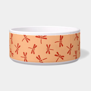 Écuelle Motif de libellules japonais, Pastel Orange