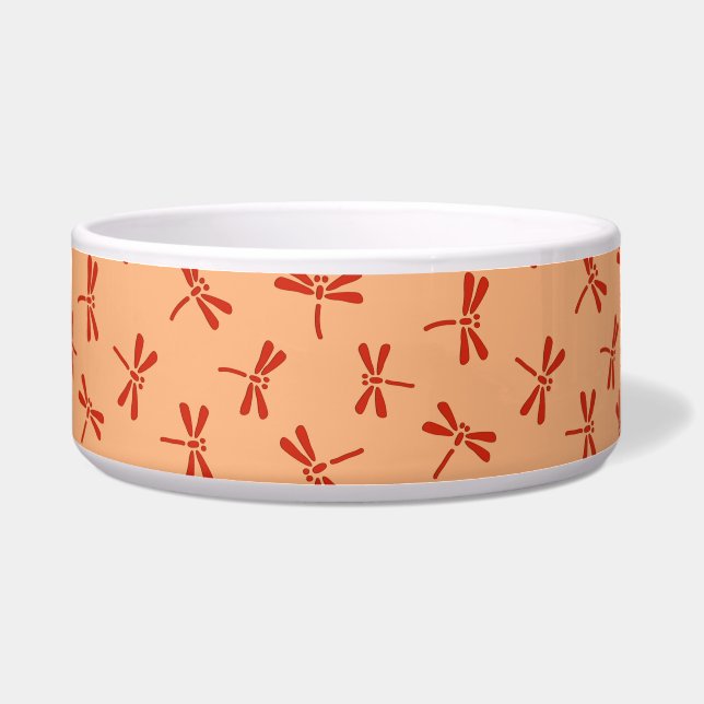 Écuelle Motif de libellules japonais, Pastel Orange (Devant)
